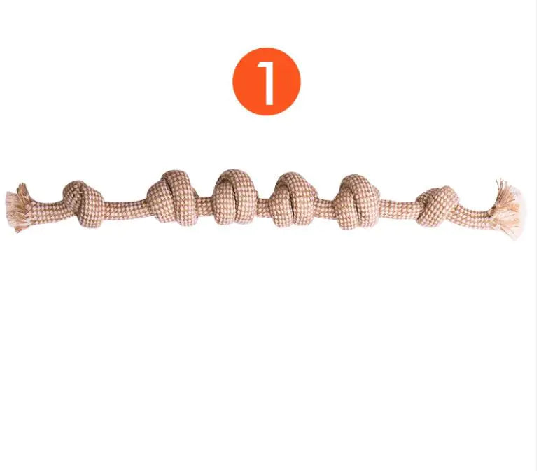 35%off Cotton Hemp Dog Toy Set