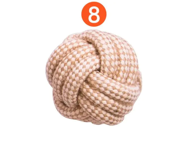 35%off Cotton Hemp Dog Toy Set