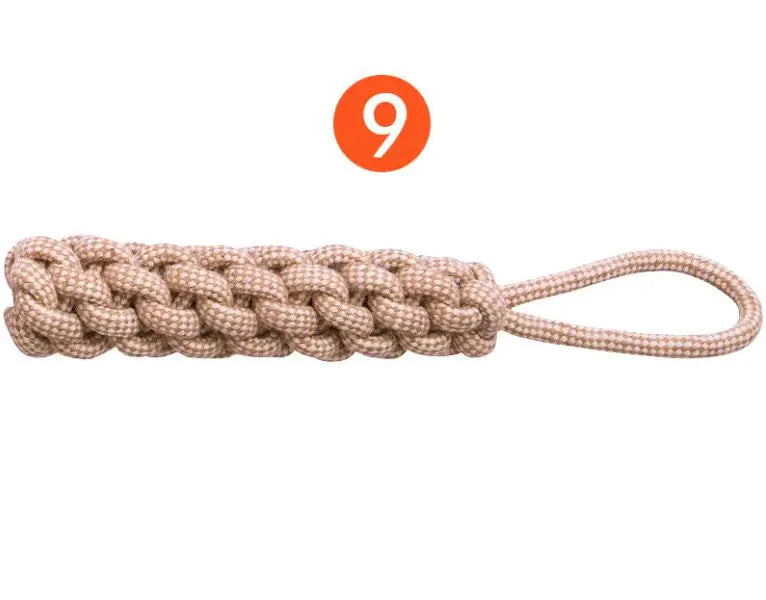 35%off Cotton Hemp Dog Toy Set